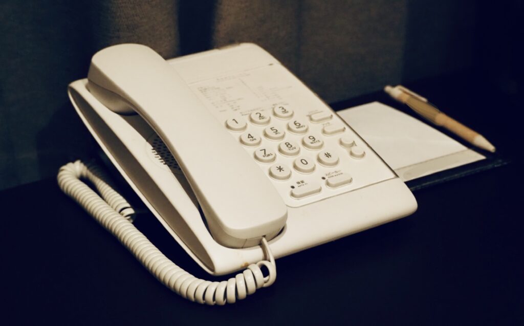 電話と伝言メモ